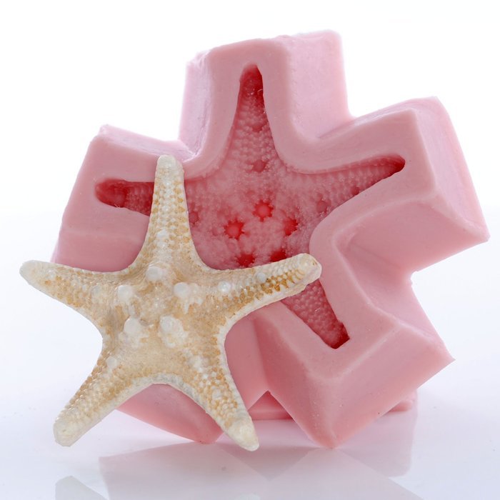 Nobby Star Fish Silicone Mold Food Safe Fondant, Chocolate, Candy, Resin, Polymer Clay, Soap, Wax and Epoxy. Finished... N4