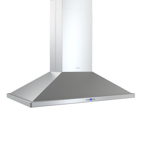 Zephyr ZNA-E42CS 715 CFM 42 Inch Wide Europa Island Range Hood with LED Lighting, Stainless Steel N3