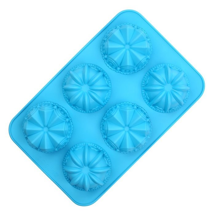 Crystallove Novelty Silicone Cake Mold Muffin Pudding Jelly Bakeware Color Randomly (3pcs, Christmas Style) N22