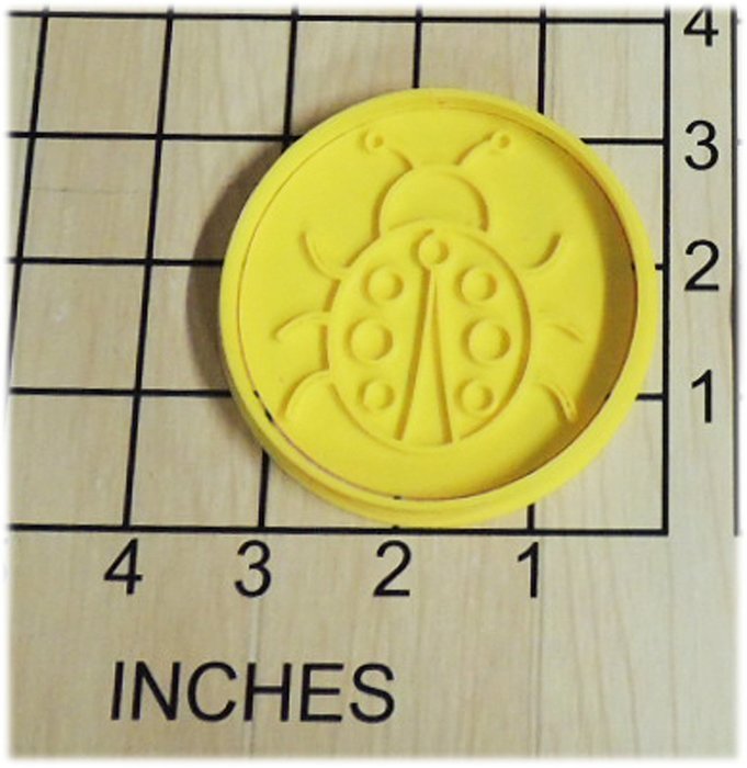Lady Bug Fondant Cookie Cutter and Stamp #1308
