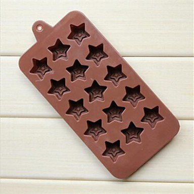 Sher 15 Hole Donuts Pentagram Shape Cake Ice Jelly Chocolate Molds N2