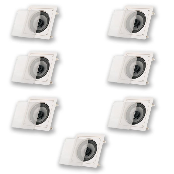 Acoustic Audio CS-I62S In Wall / Ceiling 6.5" Home Theater 7 Speaker Set 1750 Watts CS-I62S-7S