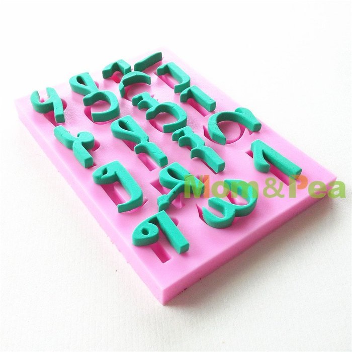 Mom&pea 0660 Arabic Letters 1 Shaped Silicone Mould for Fondant Cake Sugar Paste Cake Decoration 3d Cake Toppers... N2
