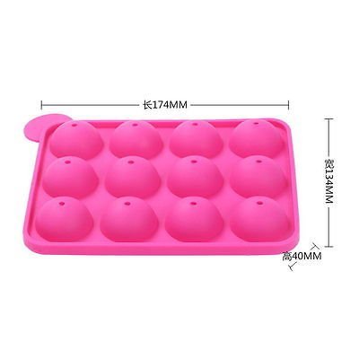 Silicone Cake Pop Mould Cupcake Mold Lollipop Sticks Baking Tray Stick Tool N5