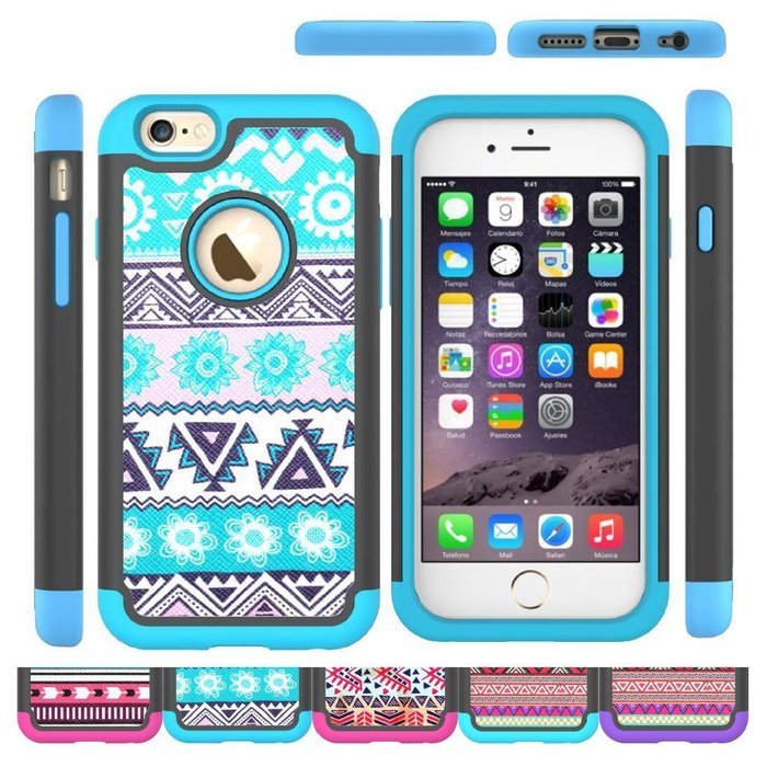 iPhone 6s Case, iPhone 6 Case, [4.7 Inch] by HLCT, Soft Interior Silicone Bumper & Hard Shell Solid PC Back, Shock-Absorption... N23