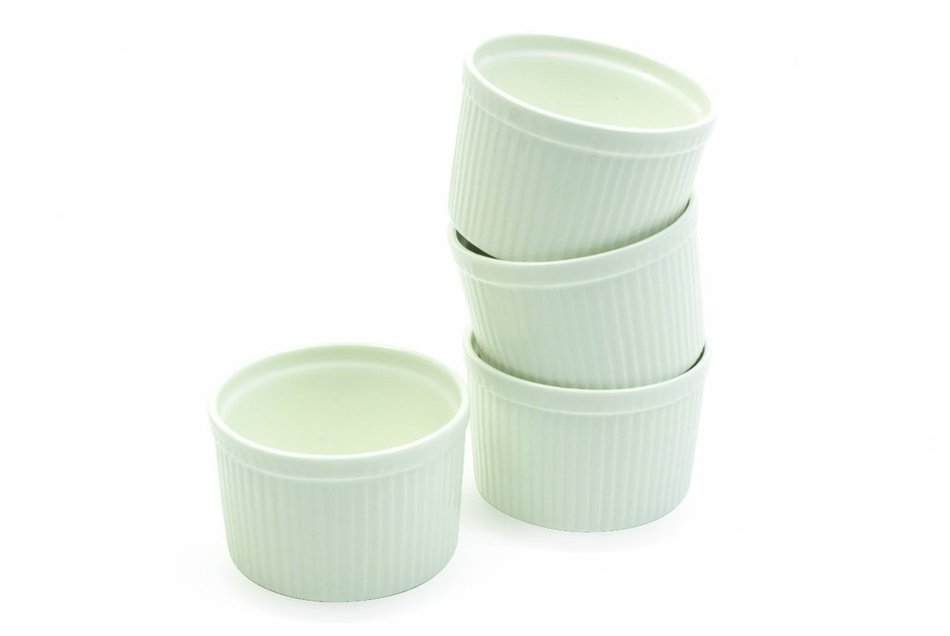 White Basics Collection, Ramekins (Set of 4), 4", White