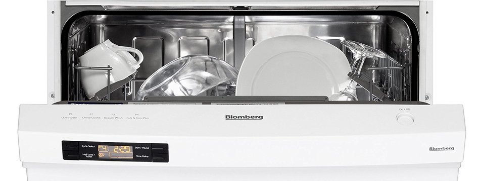 Blomberg DW24100W Dishwasher with Standard Tub Front Controls, 14 Place Settings, White