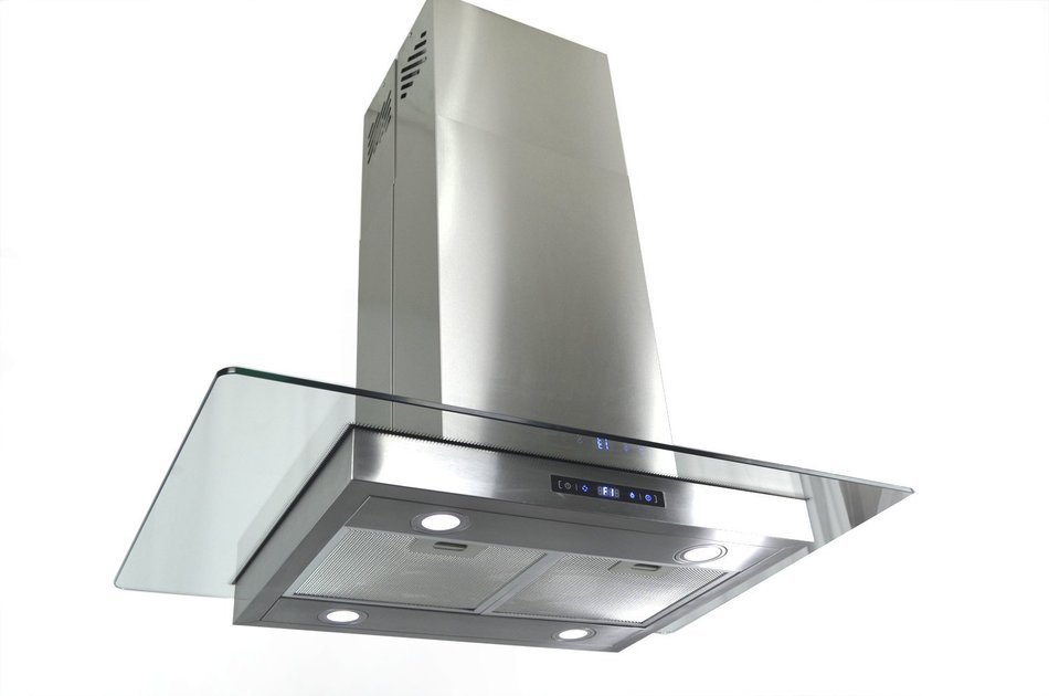 Golden Vantage 36" Island Mount Stainless Steel Range Hood Stove Vent GVCI-36