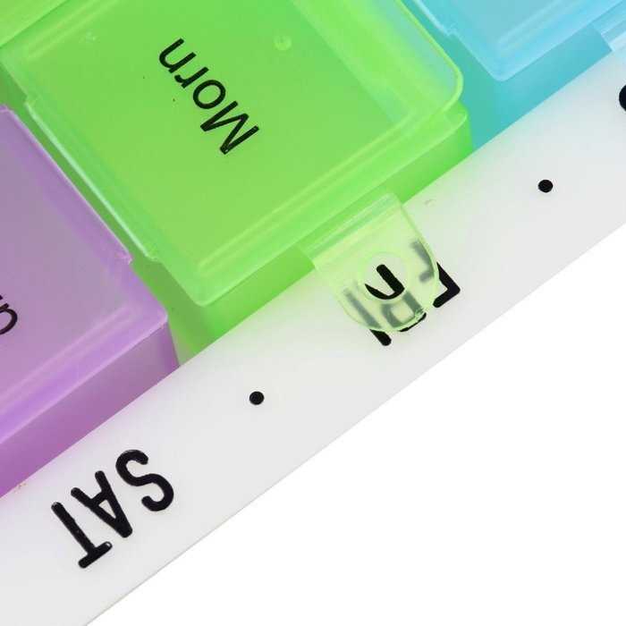 Puraid(TM) 1Set 7 Day Pill Medicine Dispenser Organizer Case with 28 compartments Tablet Box New N3