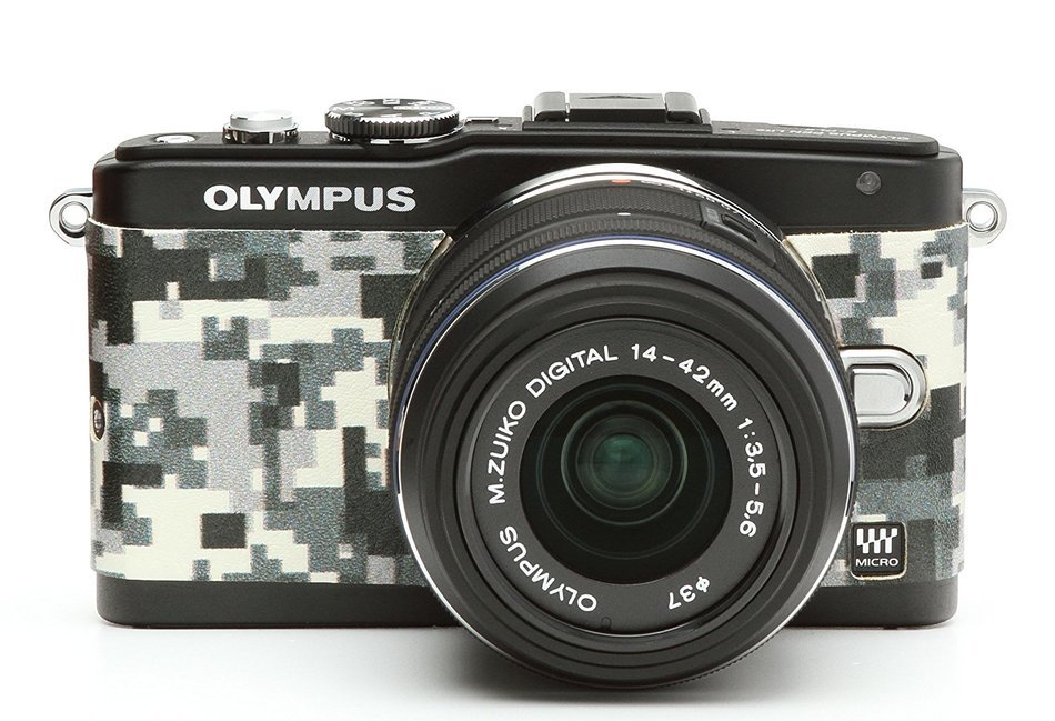 Japanhobbytool Olympus Pen E-PL5 & E-PL6 Camera Leather Decoration Sticker Leica1 type 4008 Black