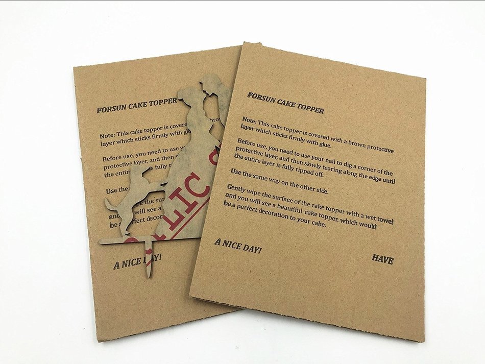 Mr & Mrs Bride and Groom Silhouette Wedding Cake Topper Pick COVERED WITH A PROTECTIVE LAYER WHICH SHOULD BE TORN...