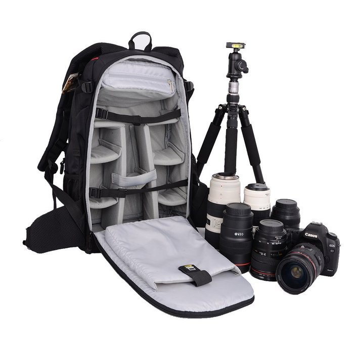 EIRMAI EMB-D2320-B SLR/DSLR Digital Camera Backpack Bag for Cameras and Accessories Red N4