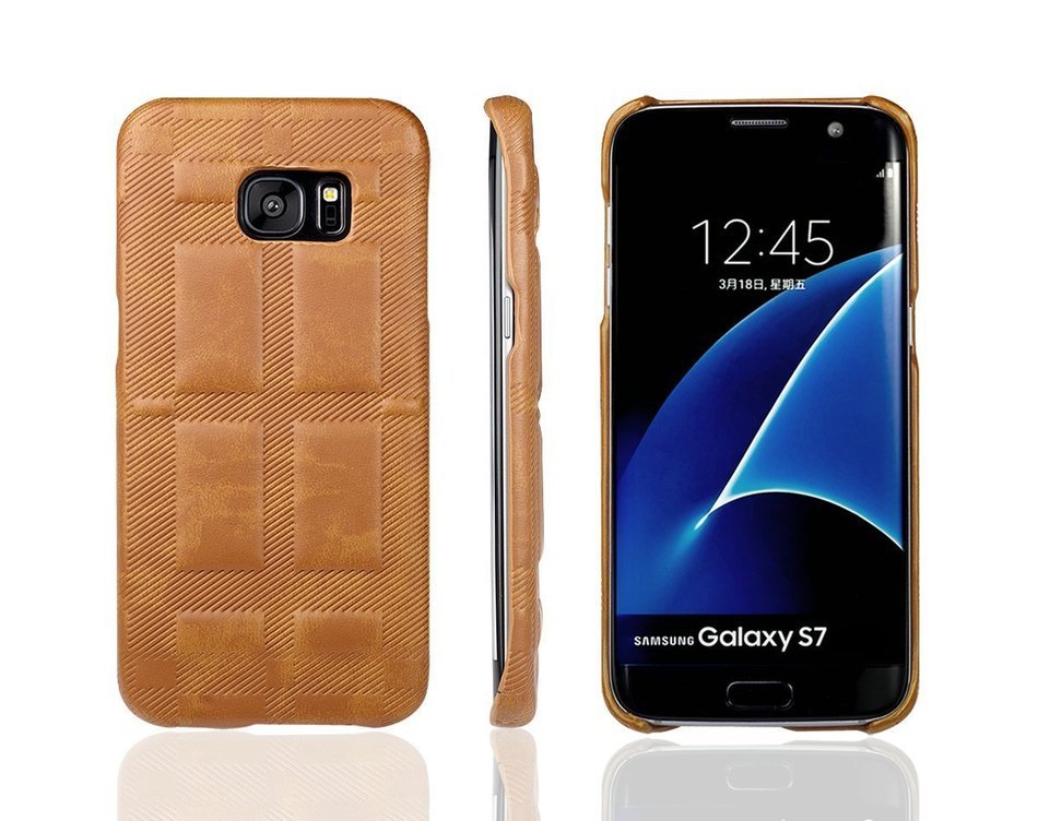 SAMSUNG GALAXY S7EDGE CASE ,Aroko Phone Case, Handmade Pu Leather Hard S7edge Only! Phone Case, Fashion Genuine... N22