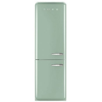 Smeg FAB32UPGLN 24" 50's Retro Style Bottom Freezer Refrigerator with 10.74 cu. ft. Capacity No Frost Fast-Freezing...
