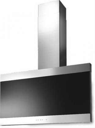 Best WC33I90SB 36" Sorpresa Series Modulare Wall Mount Chimney Hood with 490 CFM Blower 2 Halogen Lights Heat...