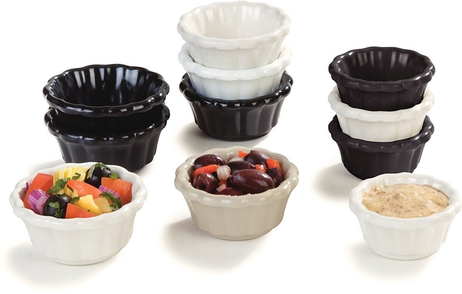 Carlisle Melamine Scalloped Ramekins N24