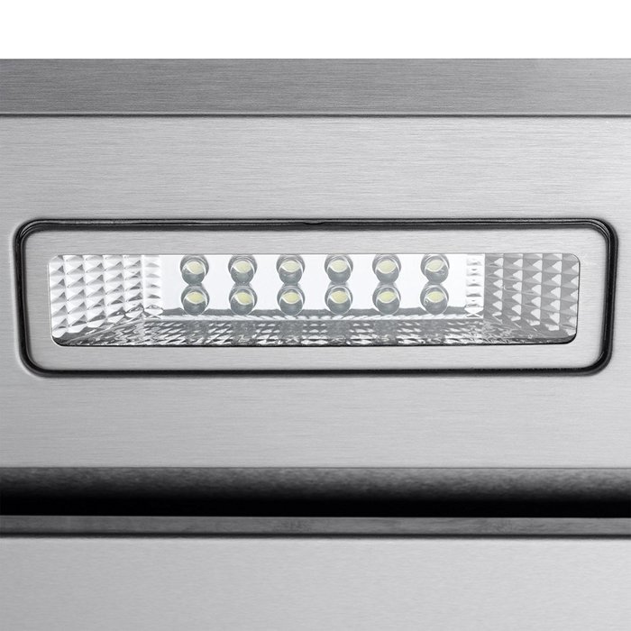 AKDY 36" Island Mount Stainless Steel Kitchen Vent Ducted Range Hood LED Display Touch Control N6