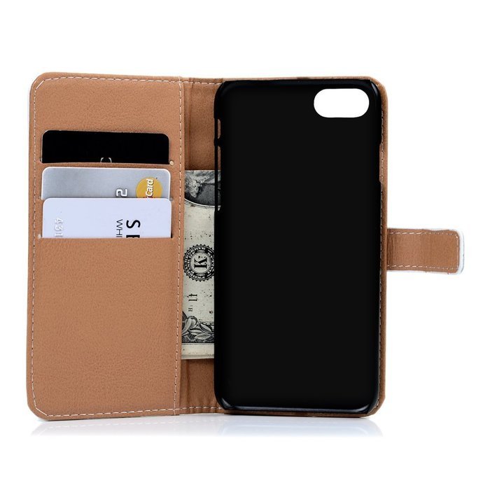 iPhone 7 Case (4.7 inch) - Wallet Folio Flip Premuim PU Leather Case Colorful Print Design with Stand Magnetic... N22