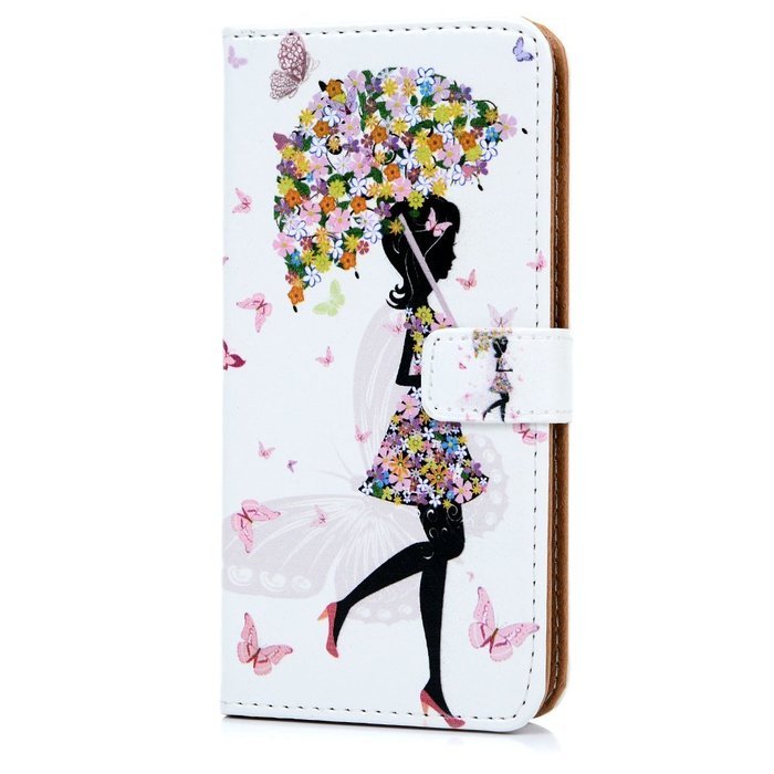iPhone 7 Case (4.7 inch) - Wallet Folio Flip Premuim PU Leather Case Colorful Print Design with Stand Magnetic... N24