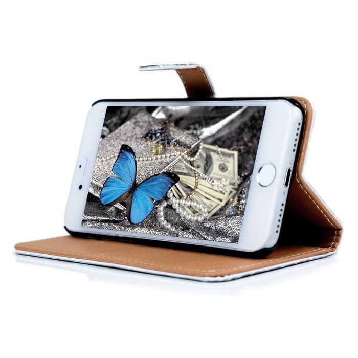 iPhone 7 Case (4.7 inch) - Wallet Folio Flip Premuim PU Leather Case Colorful Print Design with Stand Magnetic... N26