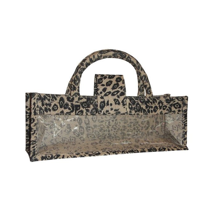 All For Giving Wine Purse, Leopard N2