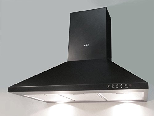 Range Hood Wall Mounted Black 36" CH-105-CS-BLK NT AIR. Made in Italy. N3