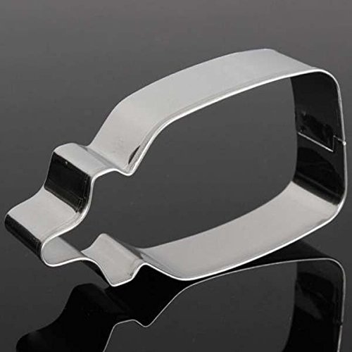 Baby Milk Bottle Stainless Steel Cookie Cutter Fondant Cake Mold N2