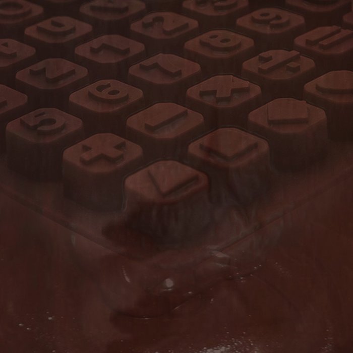 HomeFlav Fun Dishwasher Safe 48 Cavity Alphabet And Number Silicone Mold For Candy, Cakes And Chocolate
