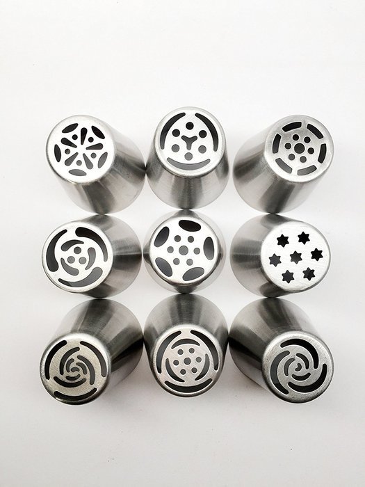 NEW Russian Tulip Tips Stainless Steel Icing Piping Nozzles Pastry Decorating Tips Cake Cupcake Decorator icing... N3