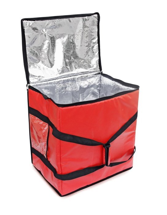 New Star 50134 Insulated Pizza Delivery Bag, 20 by 19 by 13.2-Inch, Red