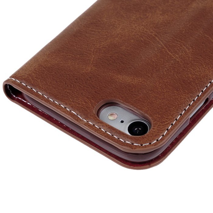 iPhone 7 Case (4.7 inch) - Book Style Wallet Stand Case Magnetic Smart Closure PU Leather Case Shockproof Soft... N4