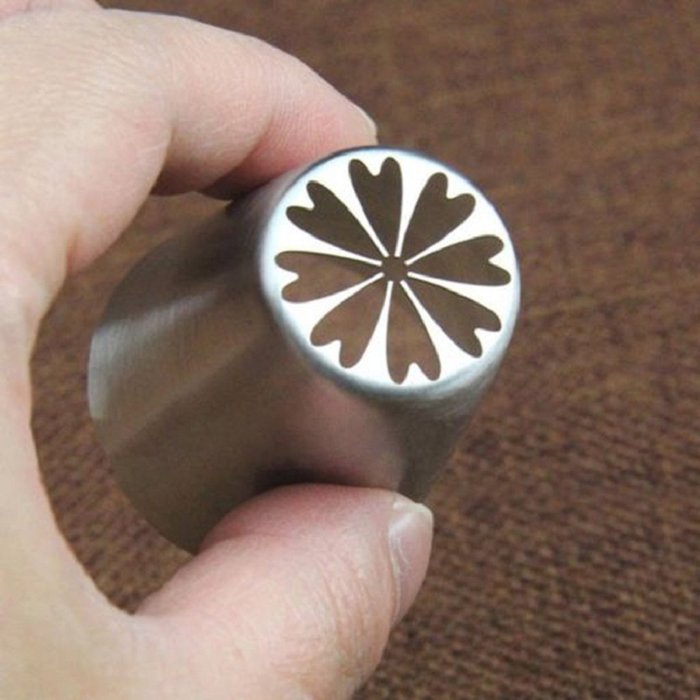 Polytree Russian Icing Piping Nozzles Pastry Tips Sugarcraft DIY Cake Decorating Tool 8Pcs/Set