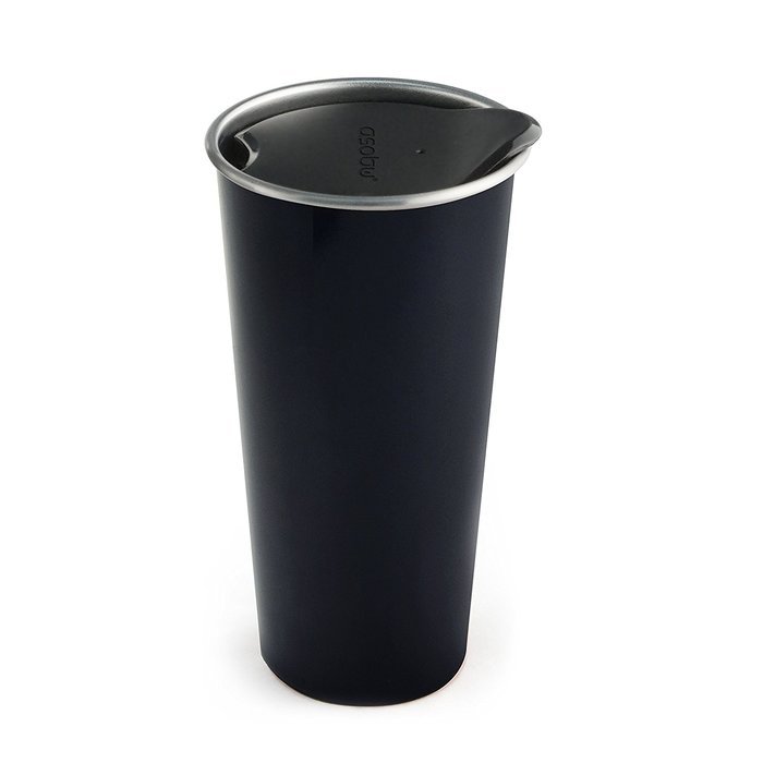 The Asobu Caf&eacute; Latte Stainless Steel Coffee Take to Go Tumbler 16 ounce (Black) N5