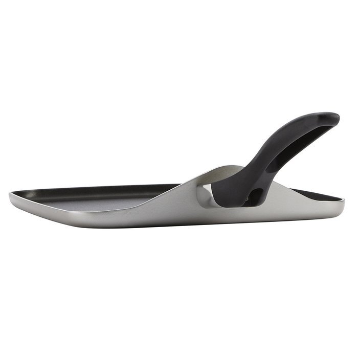 Farberware Dishwasher Safe Nonstick Aluminum 11-Inch Square Griddle, Champagne N4