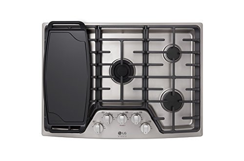 LG Studio LSCG307ST Gas Cooktop with 5 Sealed Burner Burners, Griddle, in Stainless steel N2