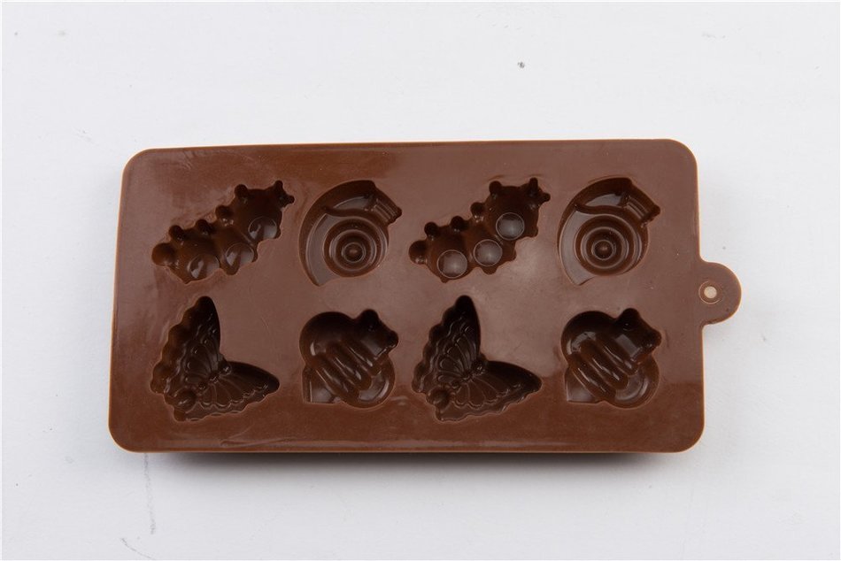 8 Cavity Insect Cake Mold Food Grade Baking Mold Butterfly Bee