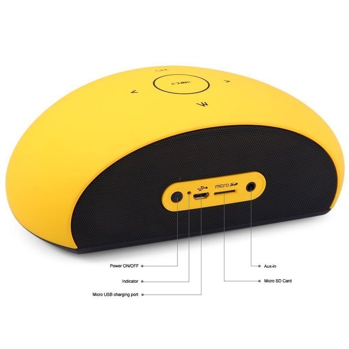 Efans Wireless SoundBox Bluetooth 3.0 + EDR Speaker Handsfree with NFC Function Yellow N3