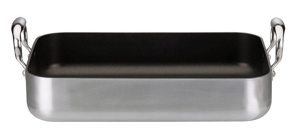 Elo Cookware 62980 Roaster Ovenproof Tin, 18.11" x 12.40", Cast Aluminum N6