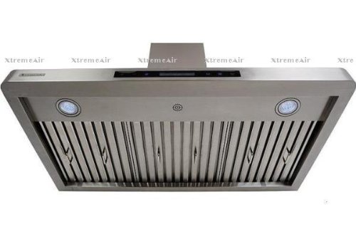 XtremeAir PX02-W30 Wall Mount Range Hood with 900 CFM Baffle Filters with Grease Drain Tunnel, 30" N3