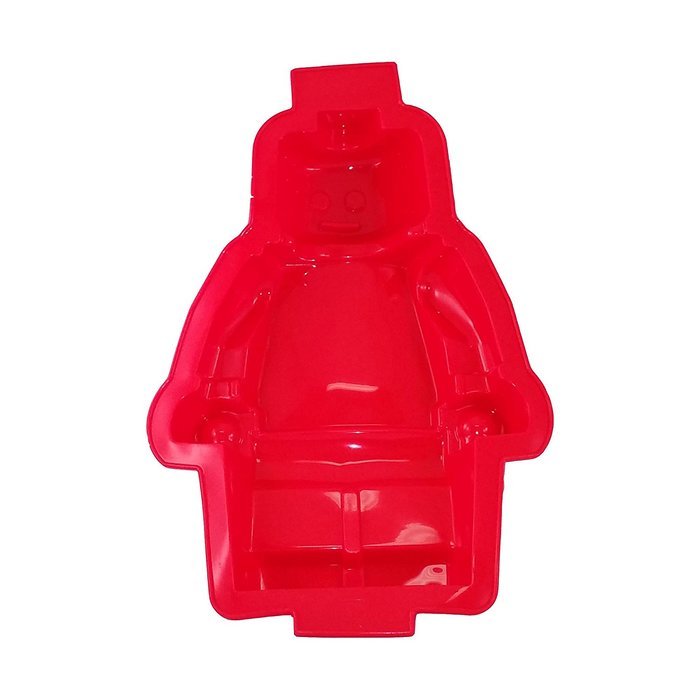 Large Figure Silicone Cake Baking, Gummy Candy, Jello Mold & Ice Cube Tray For Lego Lovers (2 Pieces) N2