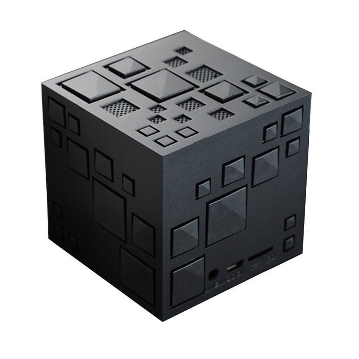 Truewon Rubik's Cube Subwoofer Magic Bluetooth Speaker Creative Desktop Decoration Black N2