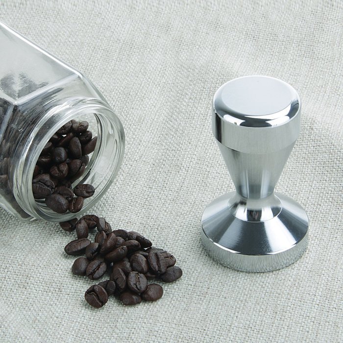49mm Stainless Steel Modern Professional Barista Espresso Coffee Tamper Machine Coffee Bean Press Flat Base N4