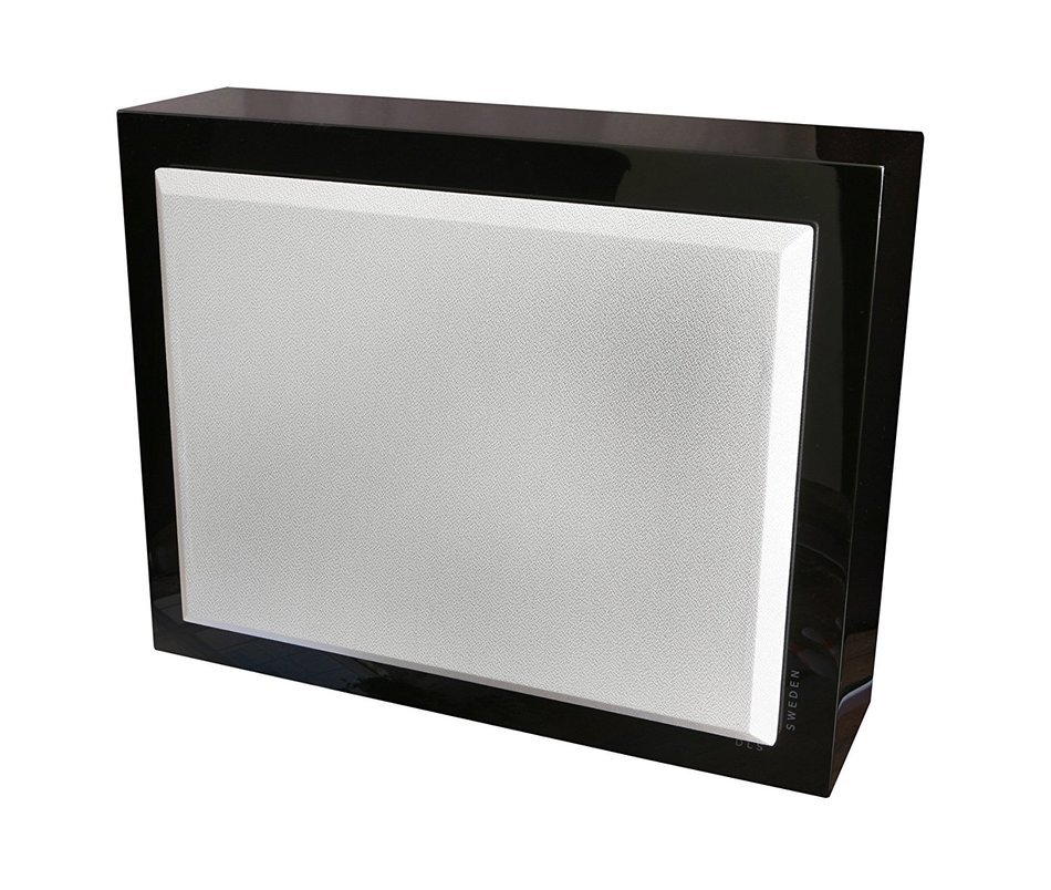 DLS Flatsub 8.2 Black On Wall Digital 250W Active Subwoofer Amplifier Sub Amp