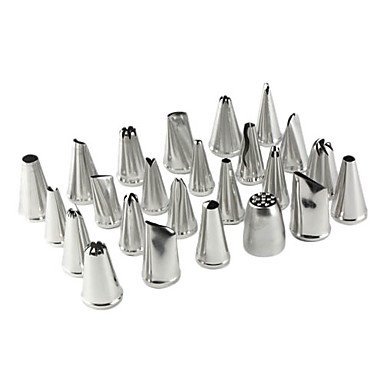 Sher DIY Cake Decoration Sugarcraft Flower Making Nozzles (24-Pack) N2