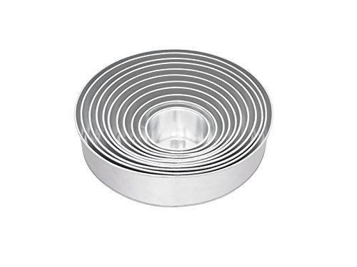 11 Tier Round Multilayer Wedding Birthday Anniversary Cake Baking Pans - Cake Tins N4