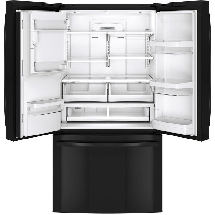 GE GFE28HGHBB 27.7 Cu. Ft. Black French Door Refrigerator - Energy Star
