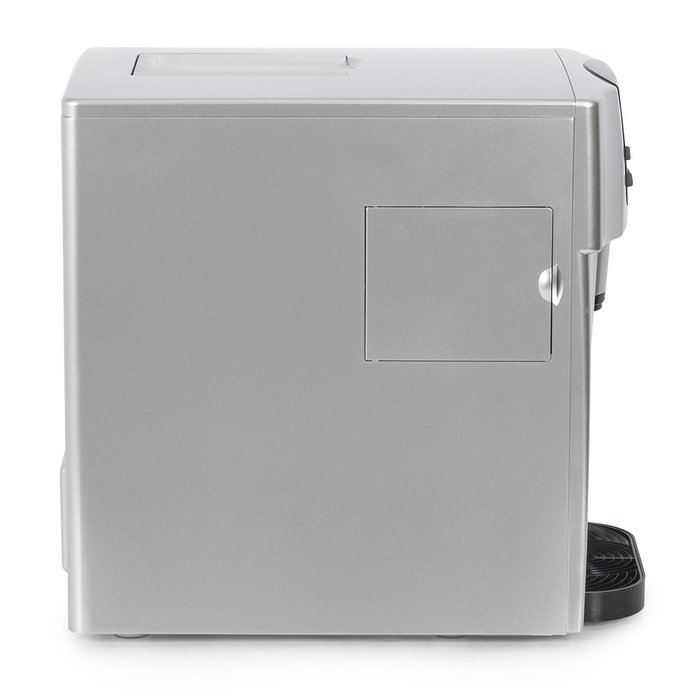 Della 2-in-1 Water Dispenser w/ Built-In Ice Maker Freestanding Machine, 2-Size Cube (26lb per Day) -Silver