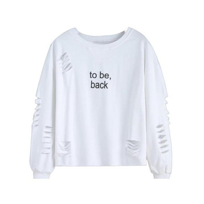 Women's Blouse,Laimeng Cotton Letters Printed Round Neck Hedging Blouse (XS, White) N14