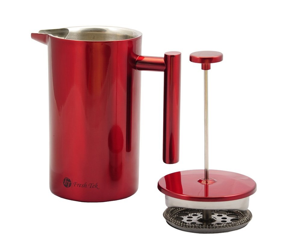Best French Press Coffee Maker. Durable, No Plastic or Glass. 34oz Pot With Bonus Scoop and Cloth. Insulated Double... N23