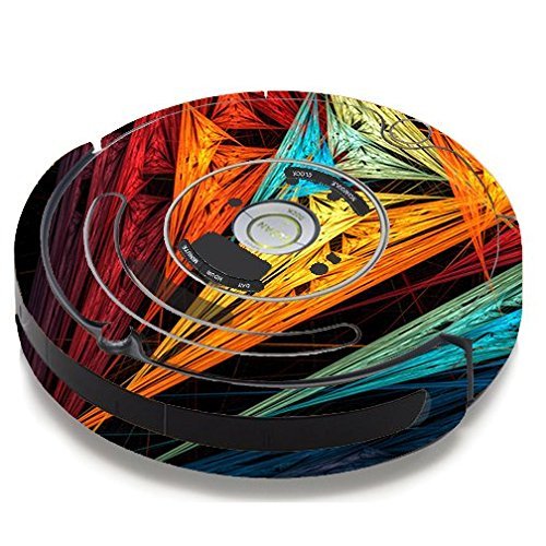Skin Decal Vinyl Wrap For IRobot Roomba 650 655 Vacuum / Sharp Colors
